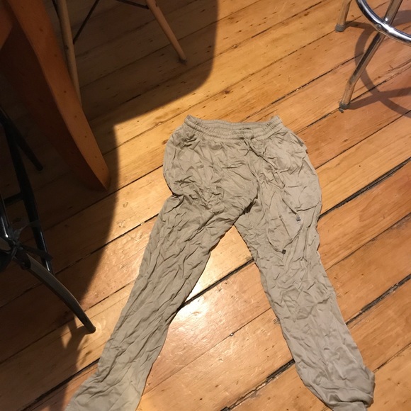 Nwt Pant Long Woven Taupe - Picture 2 of 2